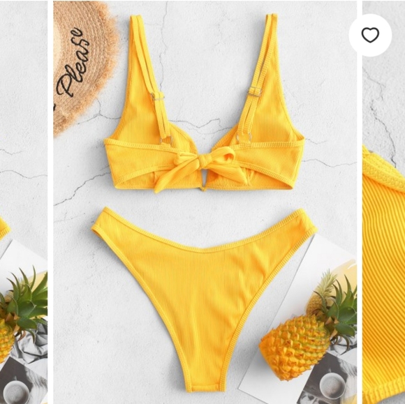 NWOT V-Wired Ribbed Bikini - Picture 3 of 5